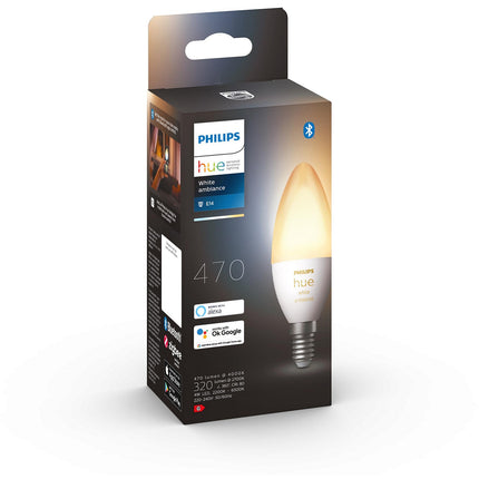 Ampoule LED connectée PHILIPS HUE White Ambiance E14