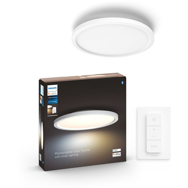 Panneaux lumineux PHILIPS HUE White Ambiance AURELLE rond Bl.+tlc