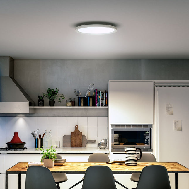 Panneaux lumineux PHILIPS HUE White Ambiance AURELLE rond Bl.+tlc