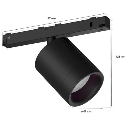 Luminaire PHILIPS HUE W&C Perifo cylindrique noir