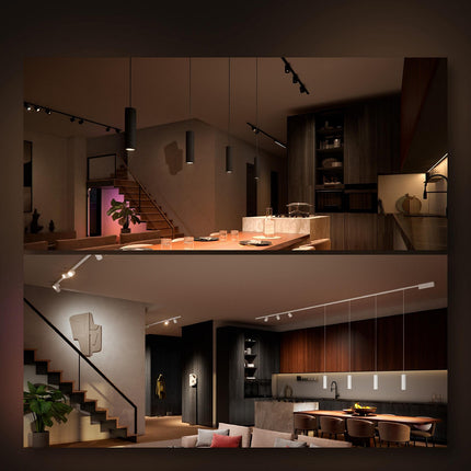 Luminaire PHILIPS HUE W&C Perifo cylindrique noir