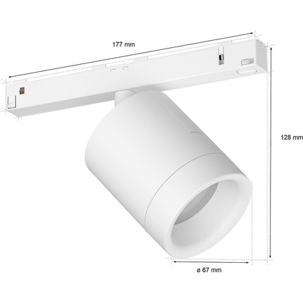 Luminaire PHILIPS HUE W&C Perifo cylindrique blanc