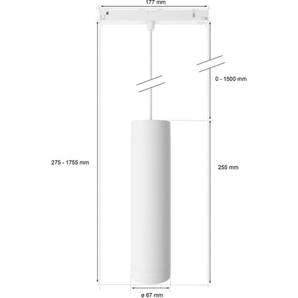 Luminaire PHILIPS HUE W&C Perifo cylindrique Blanche