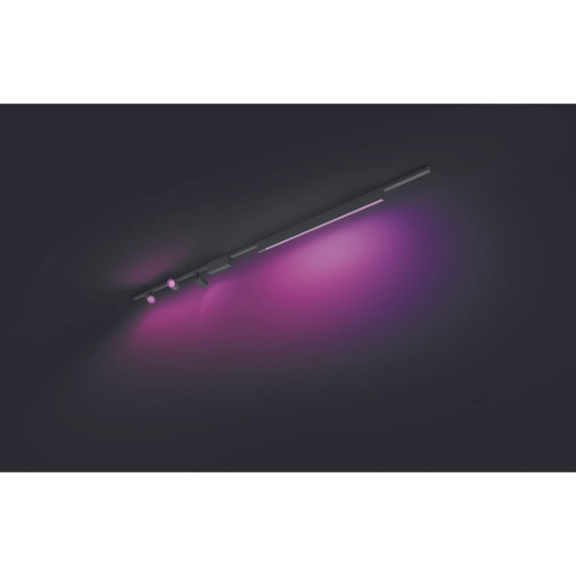 Plafonnier PHILIPS HUE W&C Perifo 3 spots+1 barre noir