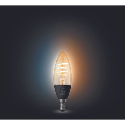 Ampoule LED connectée PHILIPS HUE WA E14 4.9W Filament