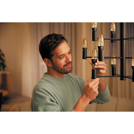 Ampoule LED connectée PHILIPS HUE WA E14 4.9W Filament