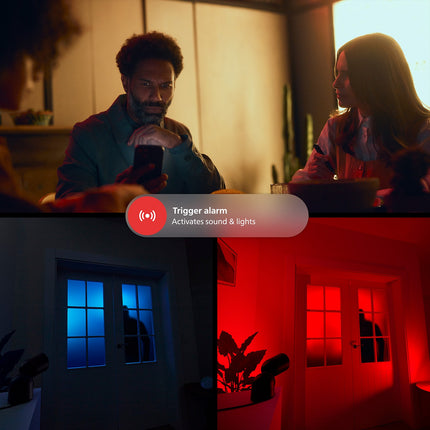Socle pour caméra PHILIPS HUE Secure de table noir cam interieure