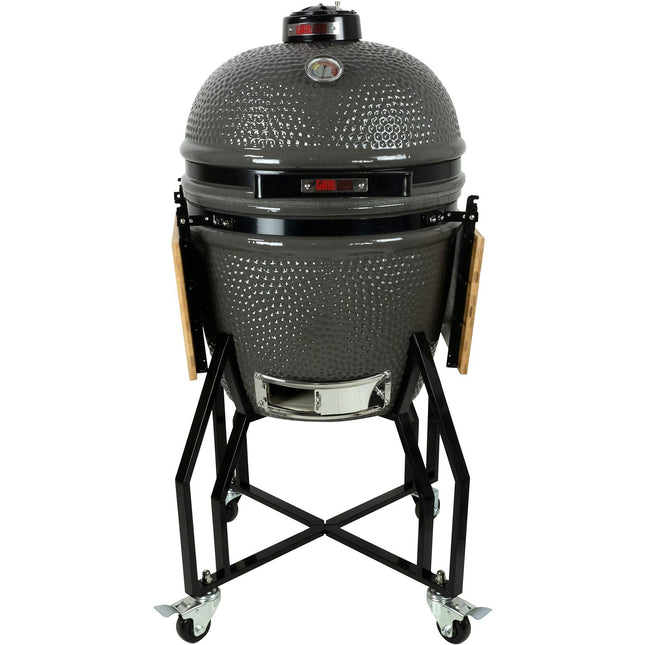 Kamado GRILL GURU GGO221 Original Large Basic gris sur chariot 47 cm