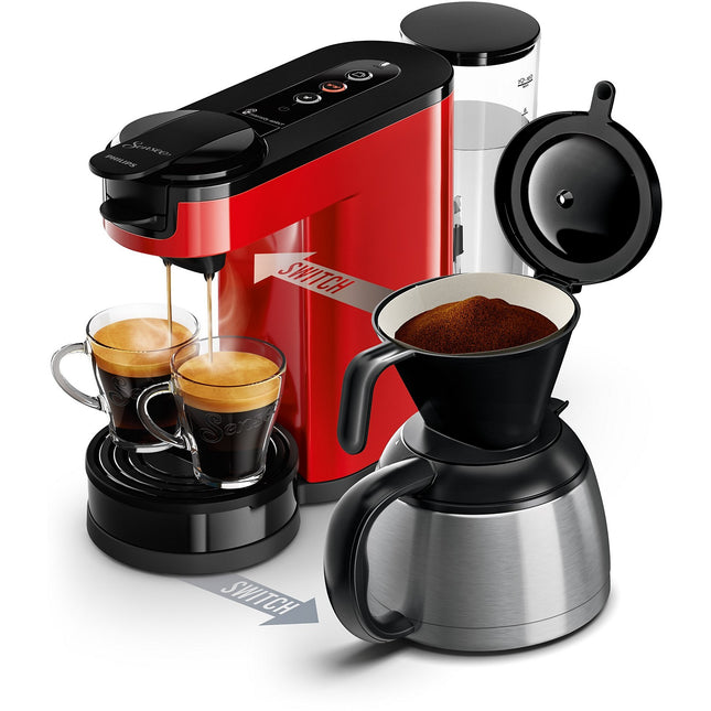 Cafetière filtre PHILIPS senseo switch HD6592/85 rouge