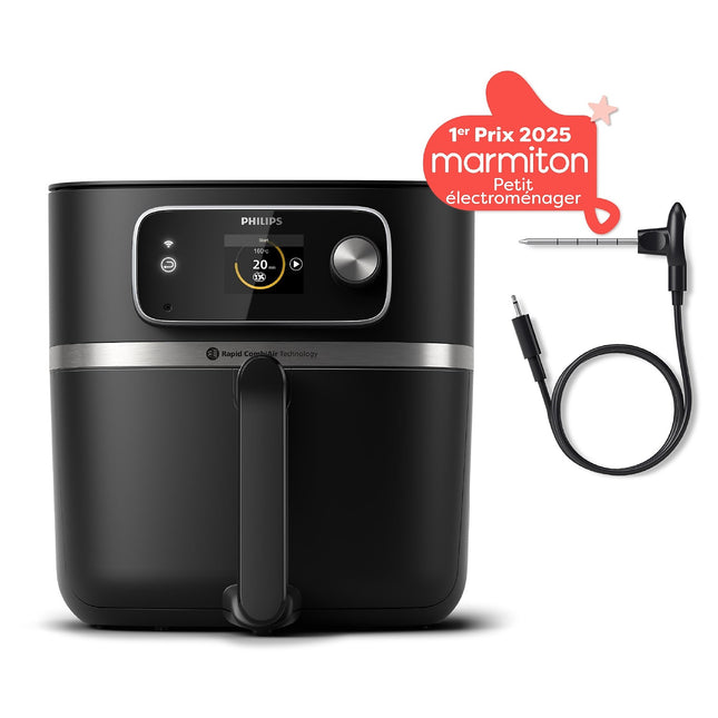 Airfryer PHILIPS HD9880/90 friteuse sans huile connectée Noir, Série 5000 8.3L