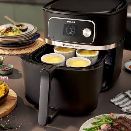 Airfryer PHILIPS HD9880/90 friteuse sans huile connectée Noir, Série 5000 8.3L