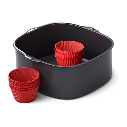 Plaque PHILIPS HD9957/00 Cuve 6.2L et moules à muffin pour Airfryers XXL