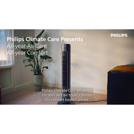 Ventilateur PHILIPS CX5535/11 Série 5000, silencieux 28 db, Noir