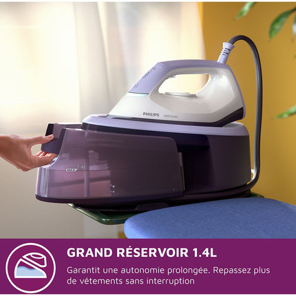 Centrale vapeur PHILIPS PSG3000/30 mauve 1,4L