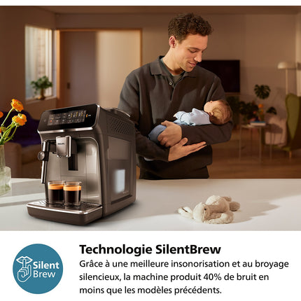 Expresso Broyeur PHILIPS Silent Brew EP3329/70