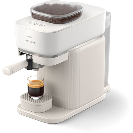 Machine à expresso PHILIPS Baristina BAR300/00 cafetière à grain Blanche