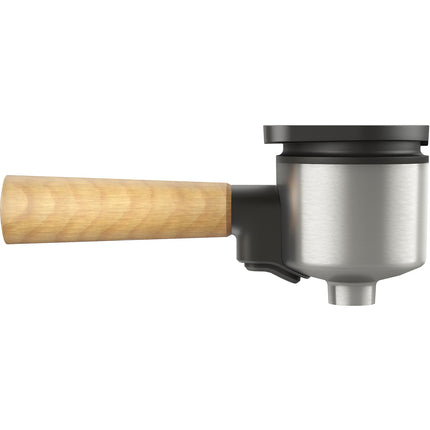 Machine à expresso PHILIPS Baristina BAR302/20 cafetière à grain Blanche + Porte-filtre Bois de Hêtre