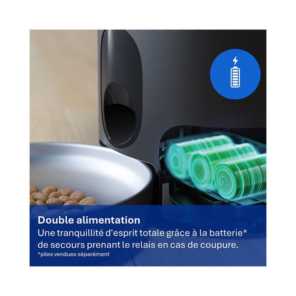 Distributeur de croquettes PHILIPS Série Pet PAW5320/02 connectée avec caméra