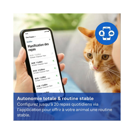 Distributeur de croquettes PHILIPS Série Pet PAW5320/02 connectée avec caméra