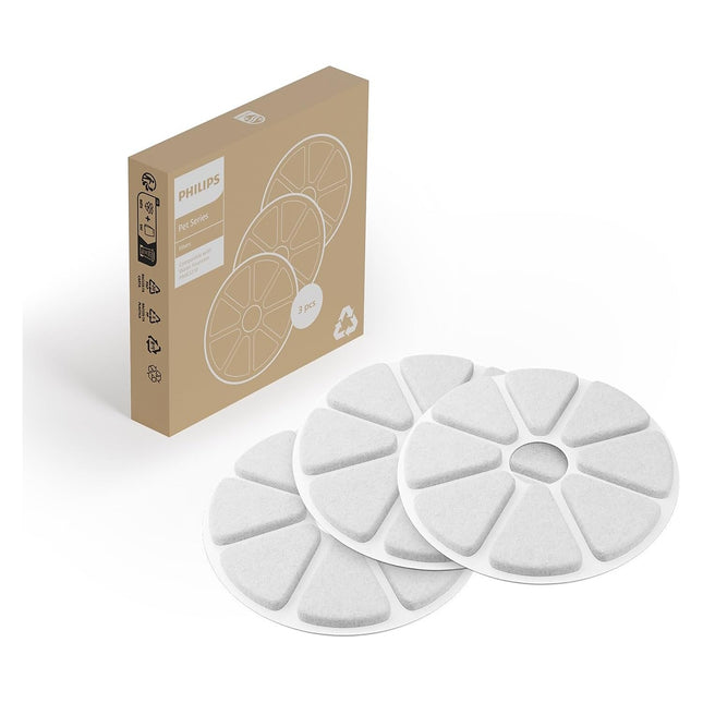 Filtre à eau PHILIPS PAW0010/01 x3 pour fontaine Philips Série Pet
