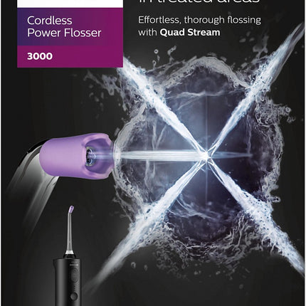 Hydropulseur PHILIPS Sonicare Powerflosser 3000 HX3826/33 sans fil