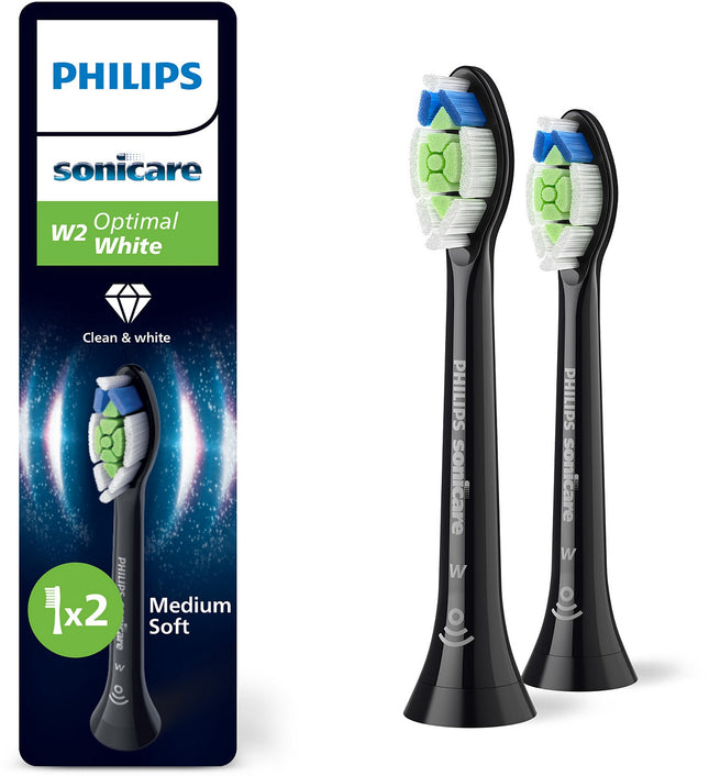 Brossette dentaire PHILIPS Sonicare lot de 2 - HX6062/88 black Optimal W2