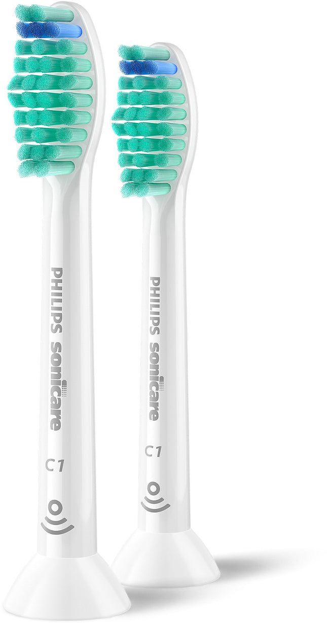 Brossette dentaire PHILIPS Sonicare lot de 2 - HX6012/87 white ProResults C1