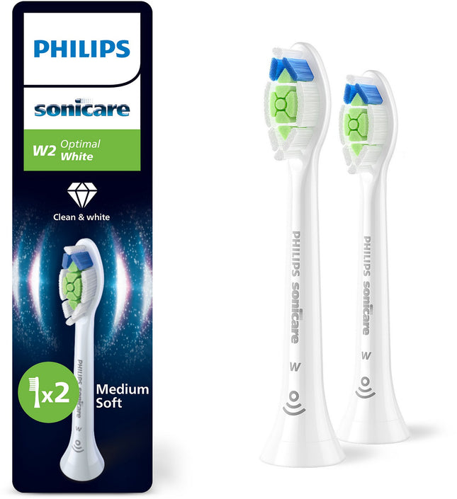 Brossette dentaire PHILIPS Sonicare lot de 2 - HX6062/87 white Optimal W2