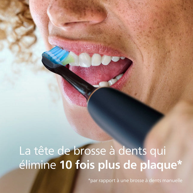 Brossette dentaire PHILIPS Sonicare lot de 2 - HX9042/88 black Premium Plaque Defence C3