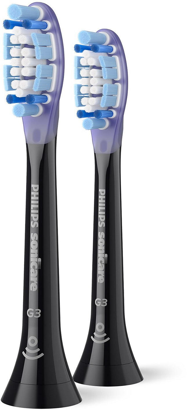 Brossette dentaire PHILIPS Sonicare lot de 2 - HX9052/88 black Gum Care - soin des gencives G3