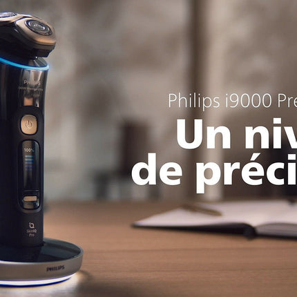 Rasoir électrique PHILIPS XP9404/46 Serie i9000 prestige ultra 100 % étanche avec Skin IQ et boitier de recharge UV