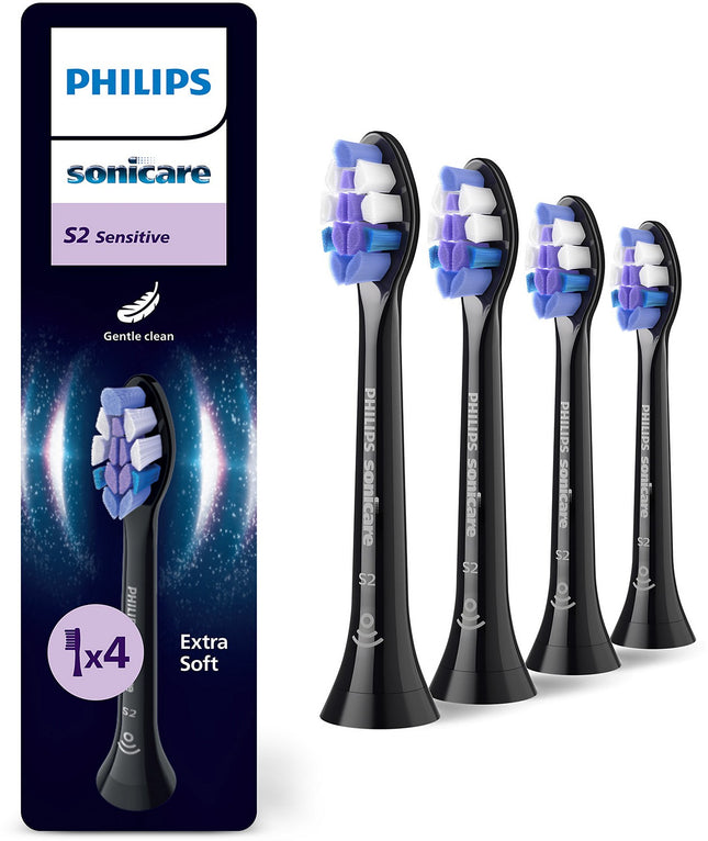 Brossette dentaire PHILIPS S2 4 pack noire HX6054/88