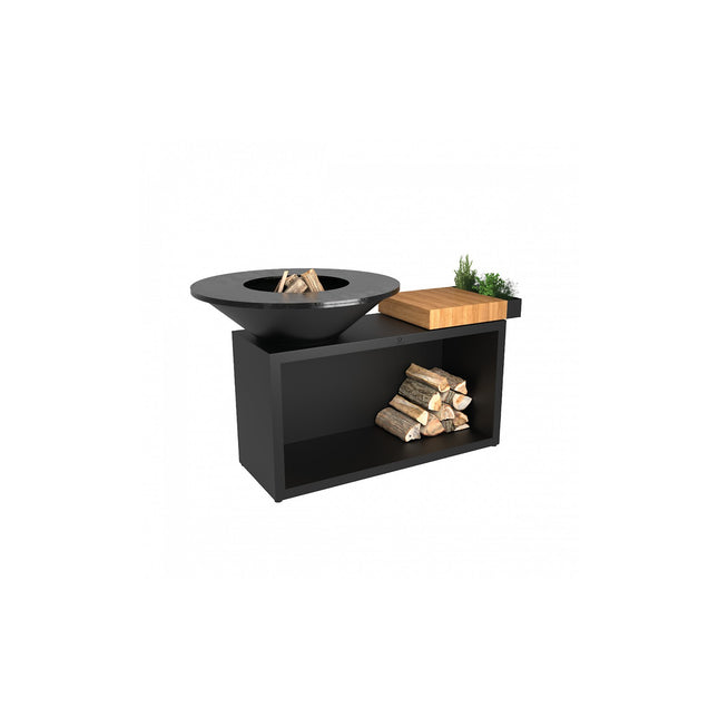 Brasero OFYR Island Black 100 Teak Wood OI3B100W