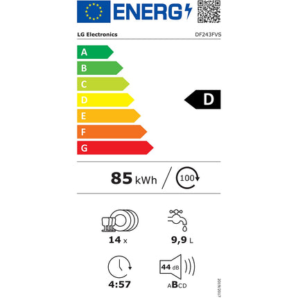Lave vaisselle 60 cm LG DF243FVS Reconditionné