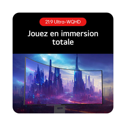Ecran PC Gamer LG UltraGear 39GS95QE-B Incurve 39'' OLED