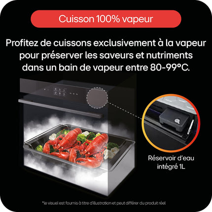 Four encastrable fonction vapeur LG WS9D7694CM FullSteam