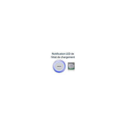 Chargeur SAMSUNG Pad Induction design S7-S8-S9 blanc