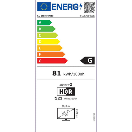 TV LED LG 55UR78