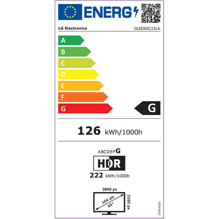 TV OLED LG 65C1 2021 Reconditionné