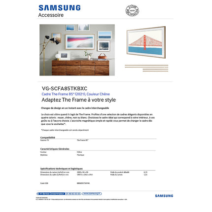 Cadre The Frame SAMSUNG 85'' Teck