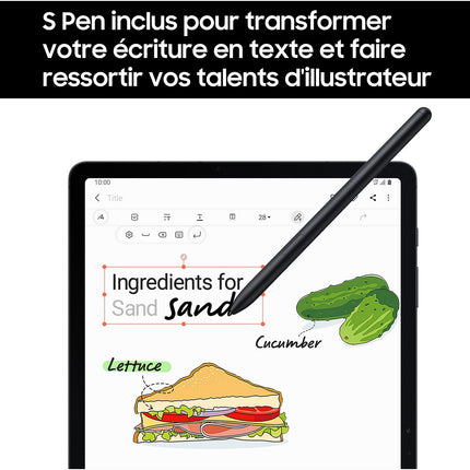 Tablette Android SAMSUNG Galaxy Tab S7FE 12.4 Wifi 64Go Noir Reconditionné