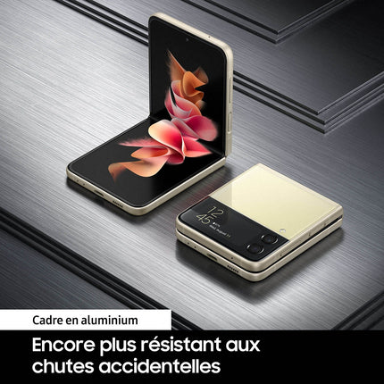 Smartphone SAMSUNG Galaxy Z Flip3 Crème 128 Go 5G Reconditionné