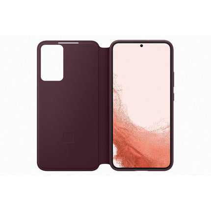 Etui SAMSUNG S22+ Clear View bordeaux