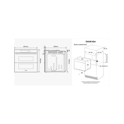 Four encastrable SAMSUNG NV7B4030YCK