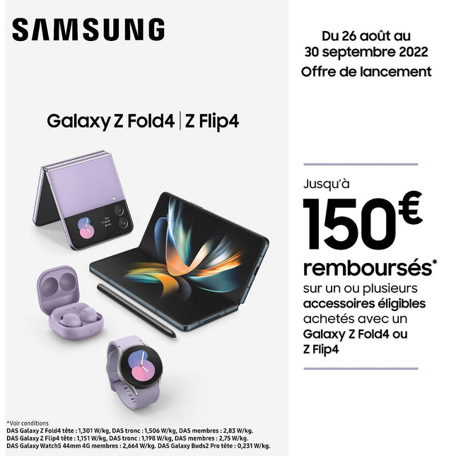 Smartphone SAMSUNG Galaxy Z Fold4 Anthracite 512 Go 5G Reconditionné