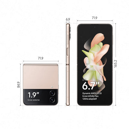 Smartphone SAMSUNG Galaxy Z Flip4 Rose 256Go 5G Reconditionné