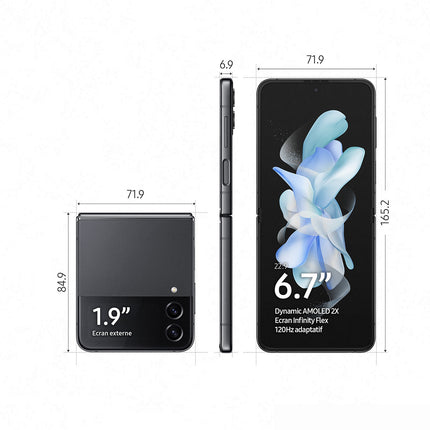 Smartphone SAMSUNG Galaxy Z Flip4 Graphite 256Go 5G