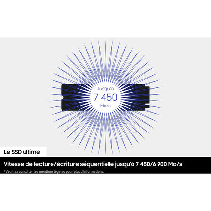 Disque dur SSD interne SAMSUNG 1To 990 Pro avec dissipateur
