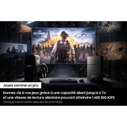 Disque dur SSD interne SAMSUNG 1To 990 Pro avec dissipateur