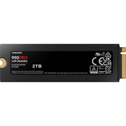 Disque dur SSD interne SAMSUNG 1To 990 Pro avec dissipateur